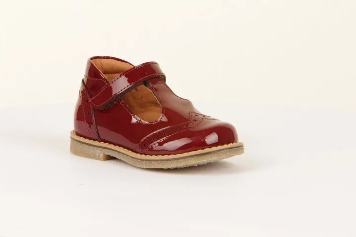 Froddo Bordeaux Patent T-Bar Shoes