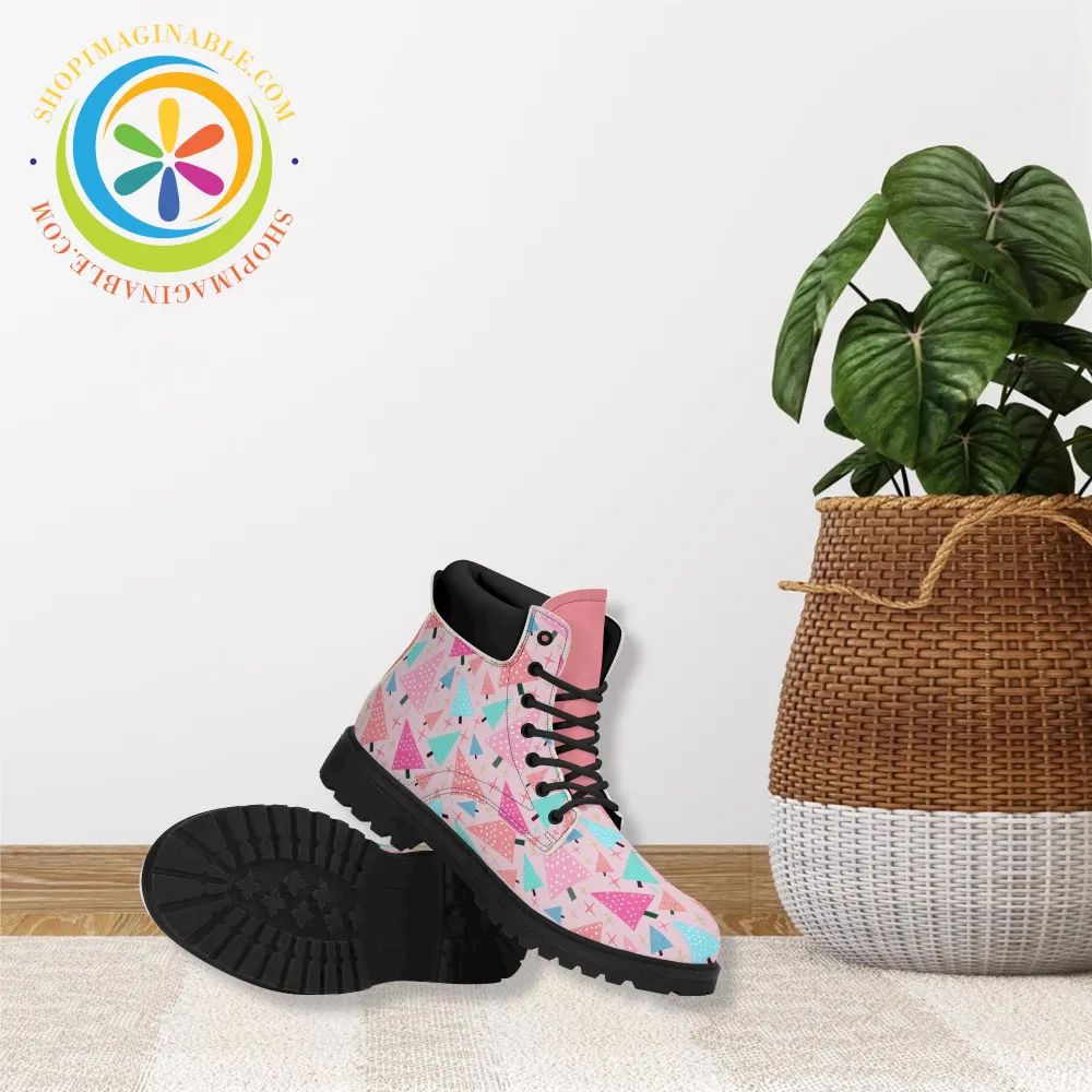 Funky Christmas Tree Ladies Boots