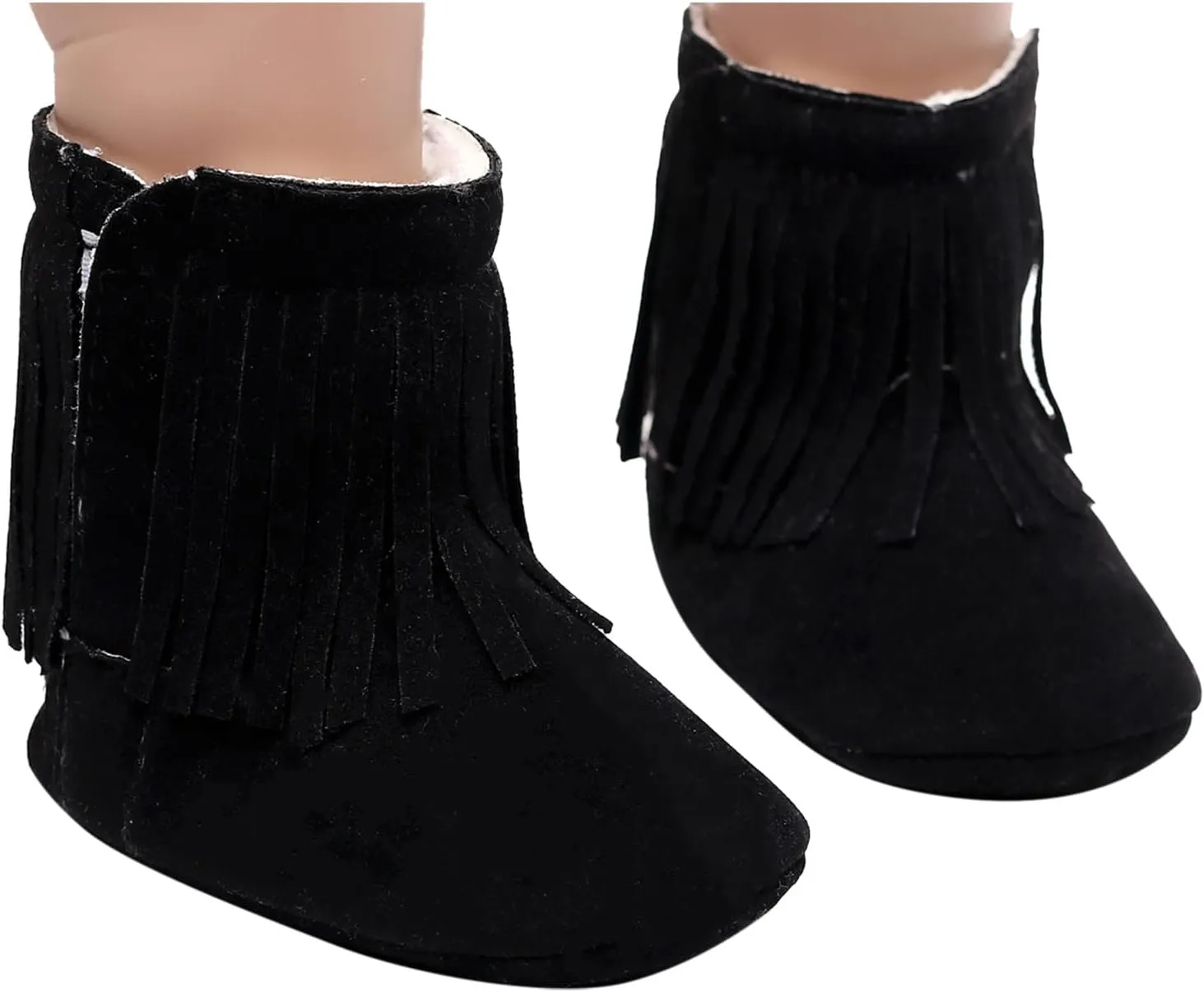 Girls Boots 13 Baby Tassels Shoes Girls First Infant Snow Cotton Warm Boots Soft Plush Walkers Baby Shoes 9mo Shoes