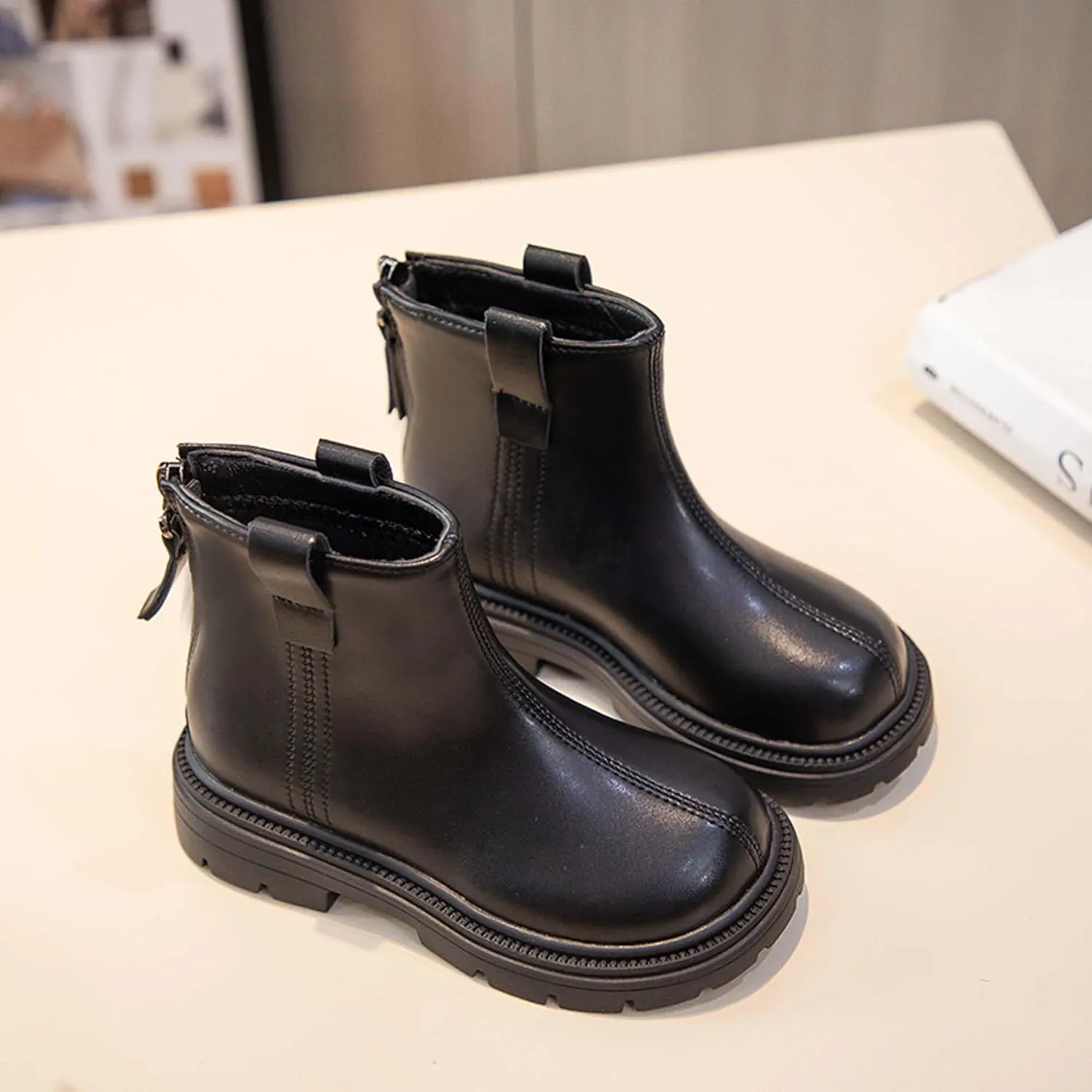 Girls Fashion Casual Boots Classic Combat Boots Comfortable Girls Ankle Boots Outdoor Walking Boots