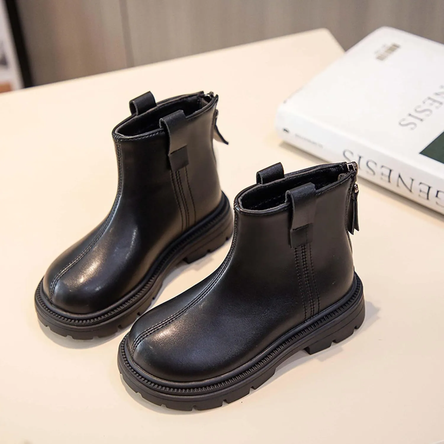 Girls Fashion Casual Boots Classic Combat Boots Comfortable Girls Ankle Boots Outdoor Walking Boots