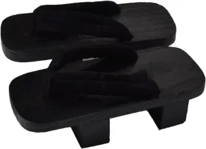GK-O Japanese Clogs Geta Wooden Flip Flops Retro Sandals Slippers Shoes Kimono Cosplay Costume Shoes