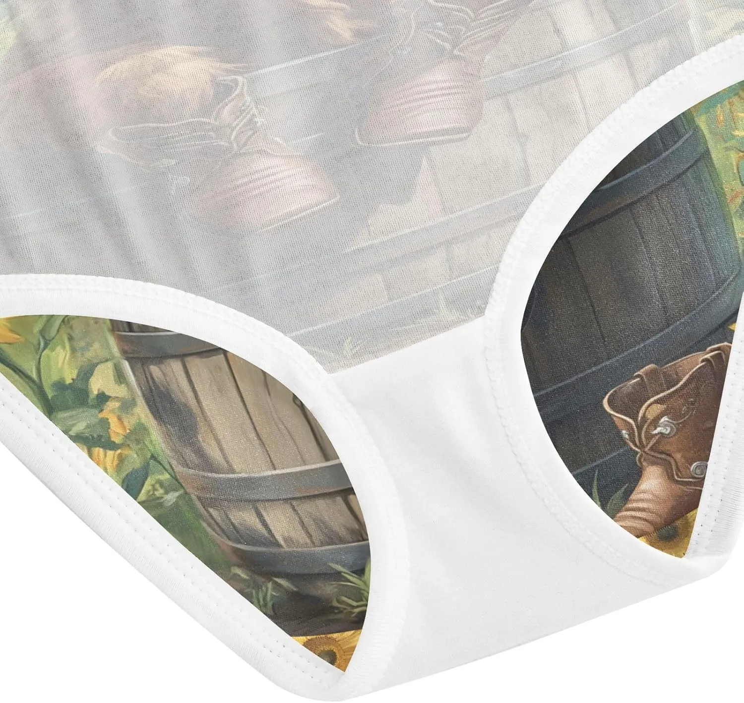 Highland Cow Wooden Barrel Boots Sunflower Toddler Girls's Underwear 2T 202b8611