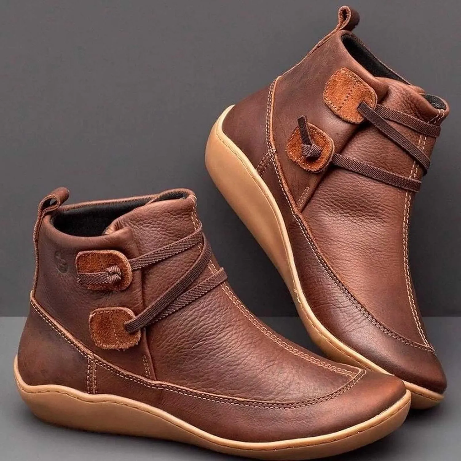Hiking Boots Women Ankle Black Ankle Booties for Women Lace Up Ankle Boots Shoes for Women Lightweight Cute Round Toe Round Toe Suede Stacked Heel