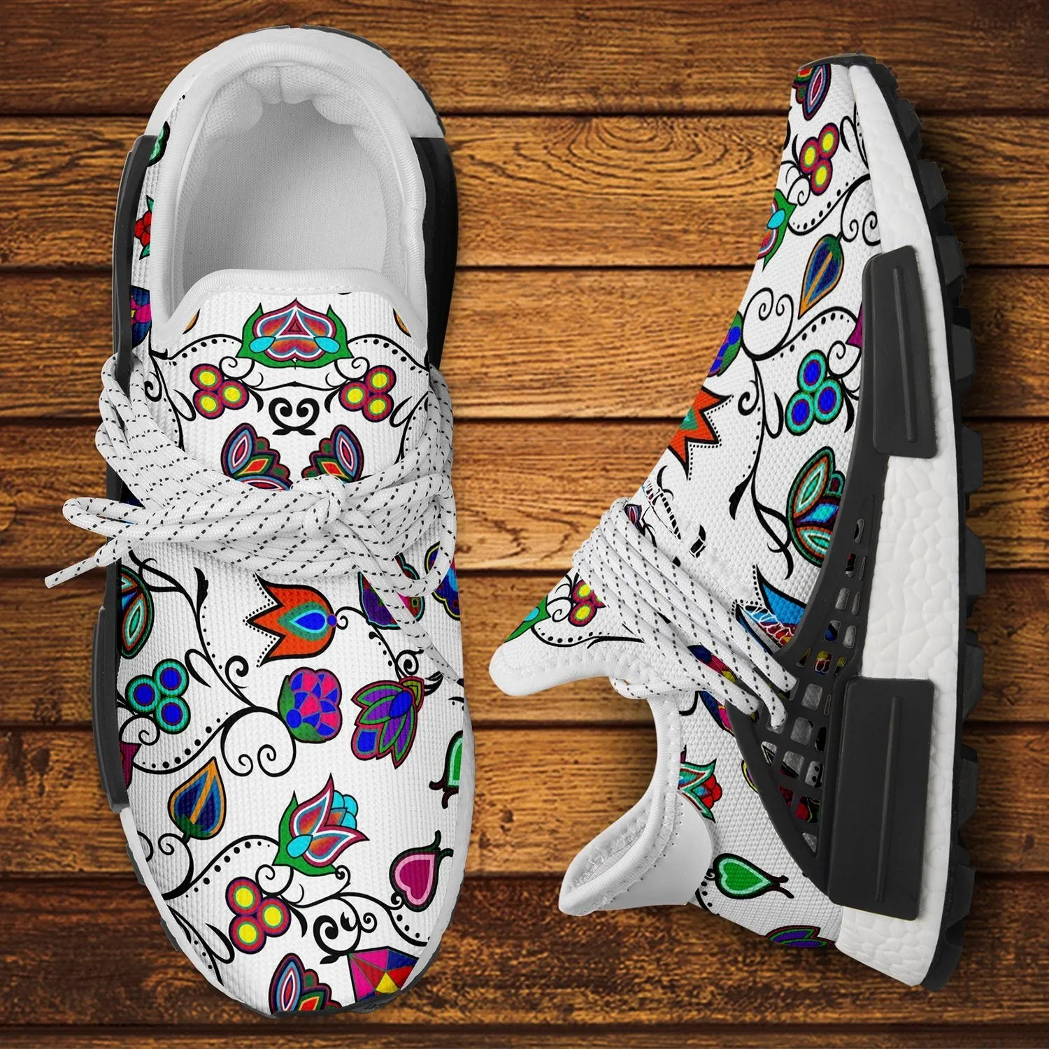 Indigenous Paisley White Okaki Sneakers