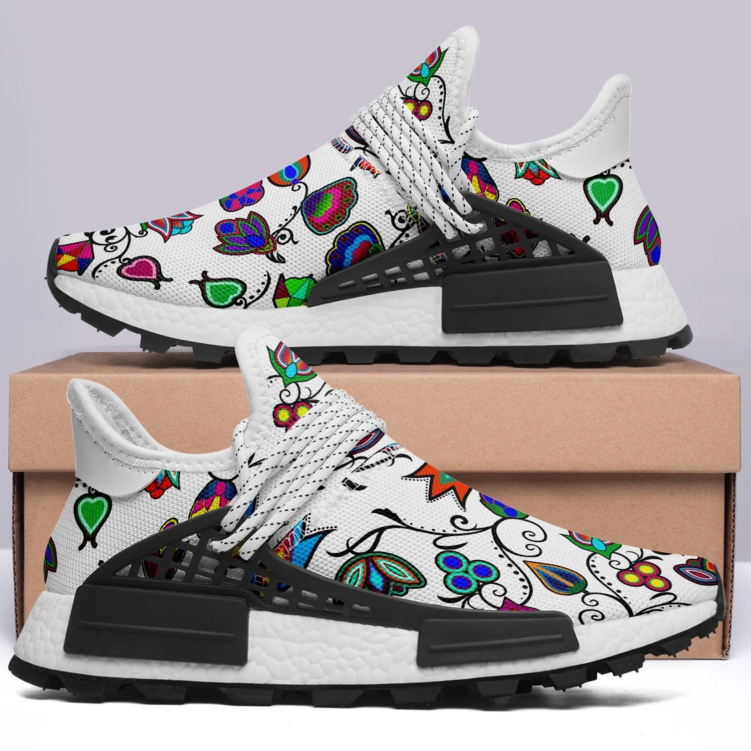 Indigenous Paisley White Okaki Sneakers