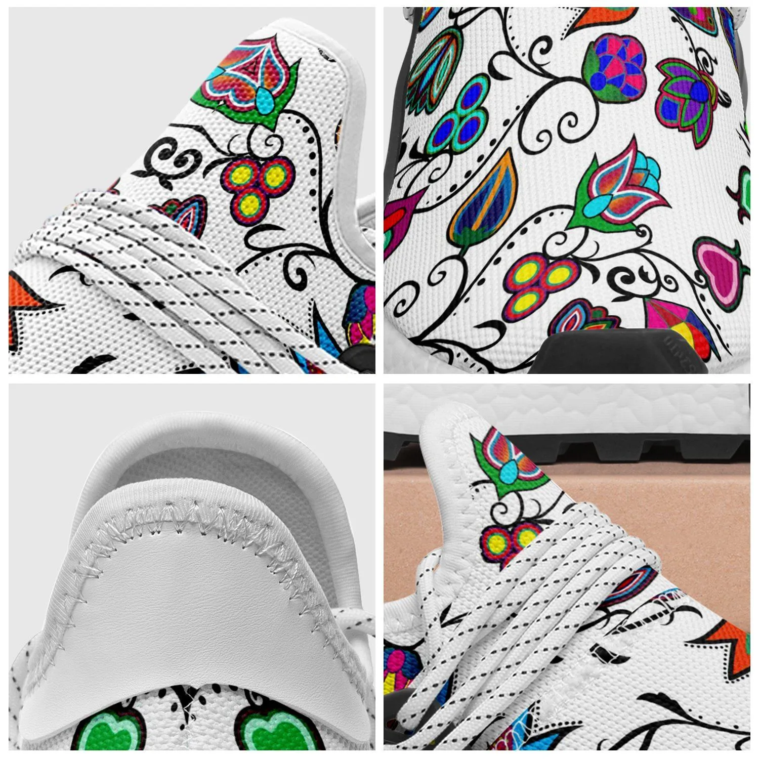 Indigenous Paisley White Okaki Sneakers