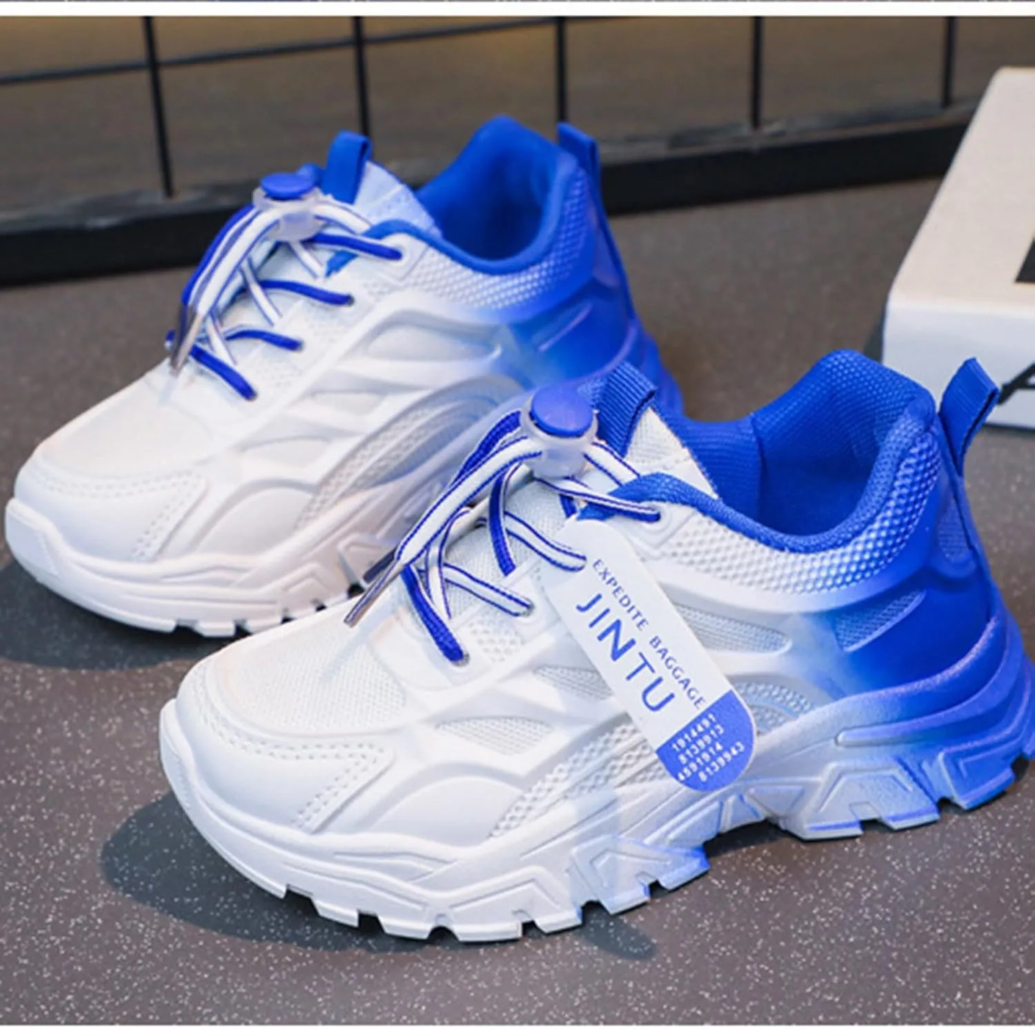 IWIHMIV Kid Tennis Shoes Toddler Boy Sneakers Lightweight Breathable Comfortable Non Slip Sports Shoes