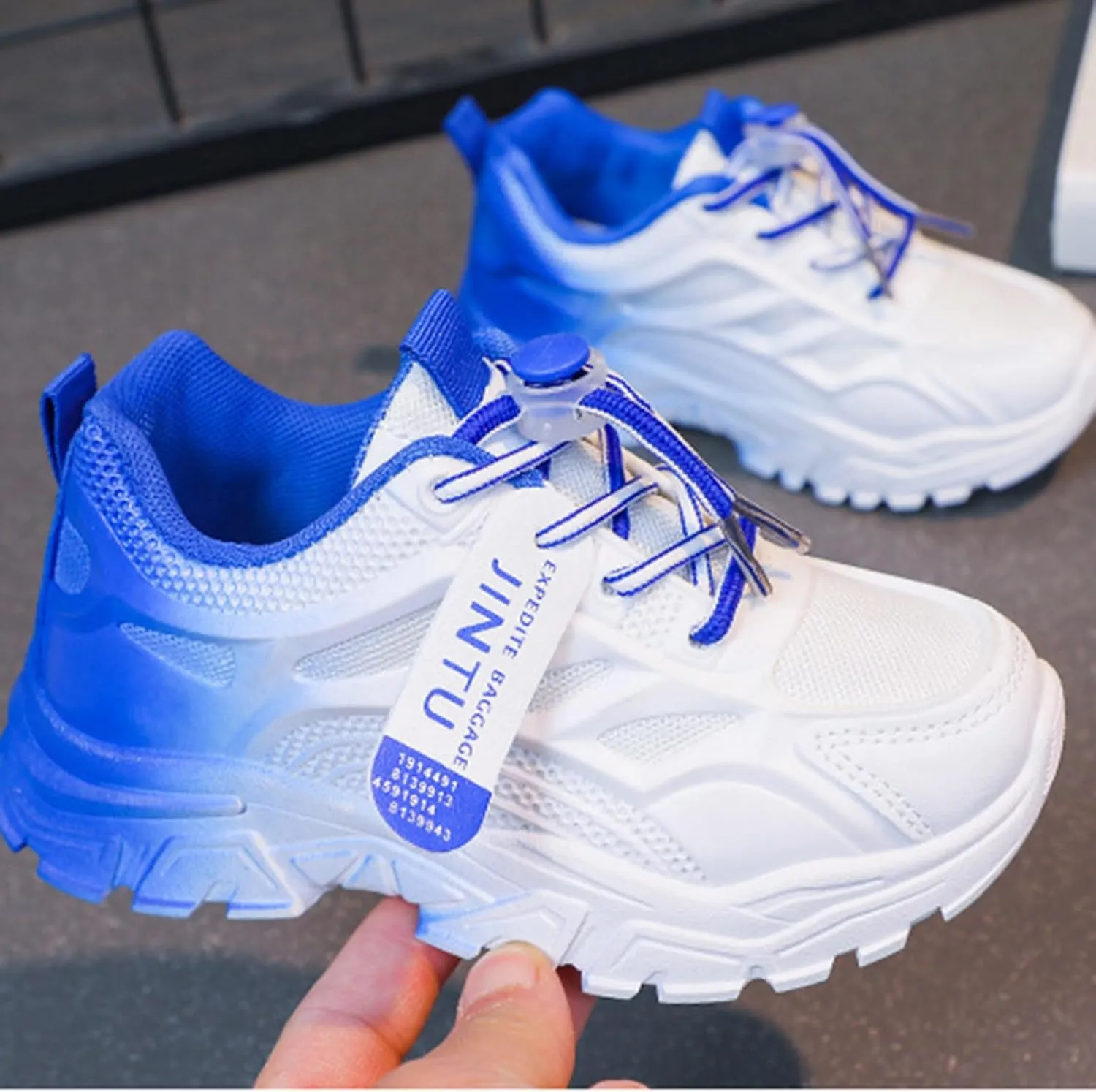IWIHMIV Kid Tennis Shoes Toddler Boy Sneakers Lightweight Breathable Comfortable Non Slip Sports Shoes