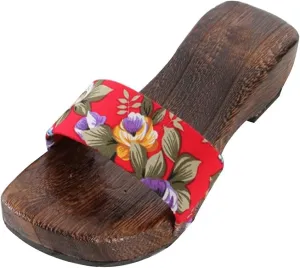 Japanese Style Flip Flops Platform Shoes Sandals With Anti-slip Soles, Japanese Wooden Clogs Womans Traditional Slippers Geta Wooden Clogs Shoes, Role Playing And Stage Performance Clogs