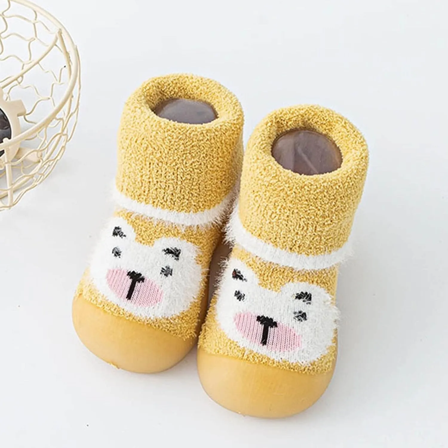 Kids Shoes Boys,Infant Boys Girls Cartoon Socks Shoes Toddler Fleece WarmThe Floor Socks Non Slip Prewalker Boys Shoes