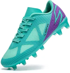 Kids Soccer Cleats for Boys and Girls Youth Low-top Football Shoes Outdoor Athletic Turf Soccer Shoes