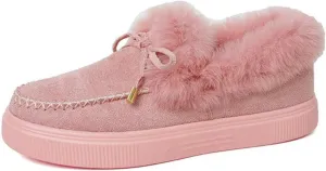 Ladmiple Snow Boots For Women Wide Width Winter Boots Lace Up Fur Lined Lightweight Cold Weather Warm Ankle Booties