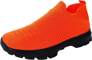 Ladmiple Walking Shoes Women Arch Support Slip On Sock Sneakers Lady Girls Mesh Loafers Fashion Casual Running Tennis Shoes