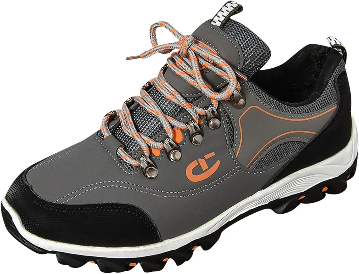 Leisure Summer Sport Shoes Running Shoes Breathable Fashion for Student and Teenagers Mens Classic Leather Sneaker (Grey, 13)