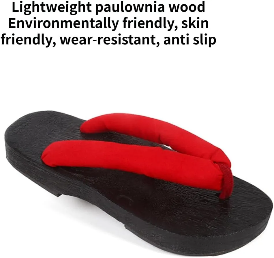 Lightweight Summer Multi-Color Japanese Sandal Clog Wooden Clogs Women Kamado Cosplay Shoes Geta Slippers