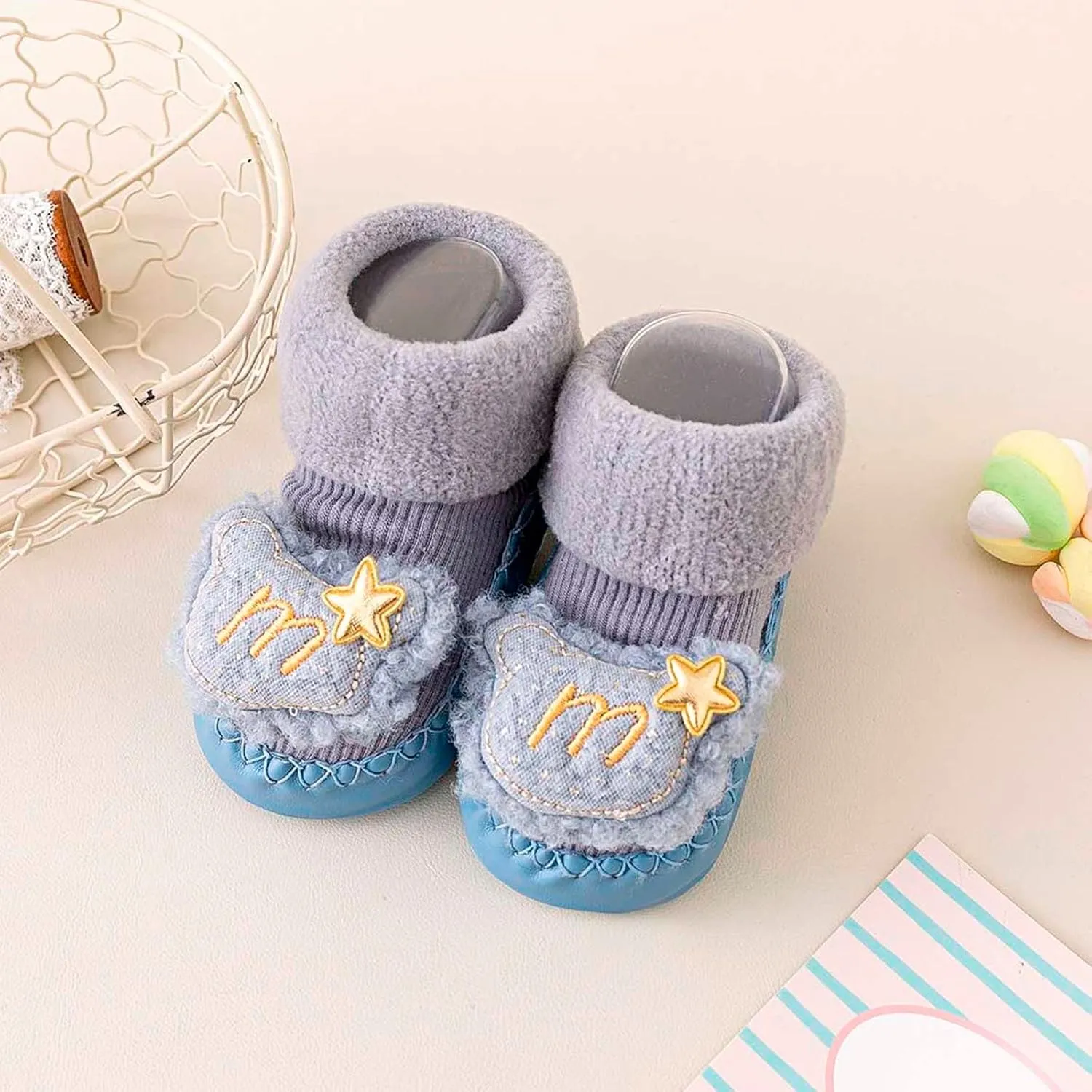 Little Shoes Girls Autumn and Winter Comfortable Baby Toddler Shoes Cute Cartoon Pattern Tennis Baby Boy