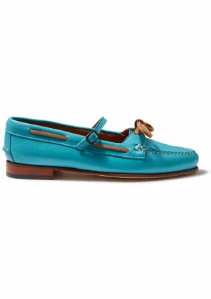Lorea Shiny Loafer Turquoise