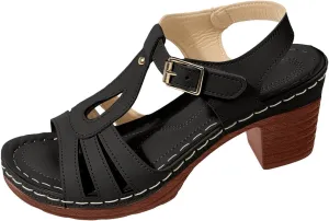 Low Heeled Sandals for Women Strappy Chunky Block Heel Heeled Sandals Square Open Toe Party Prom Dress Sandal