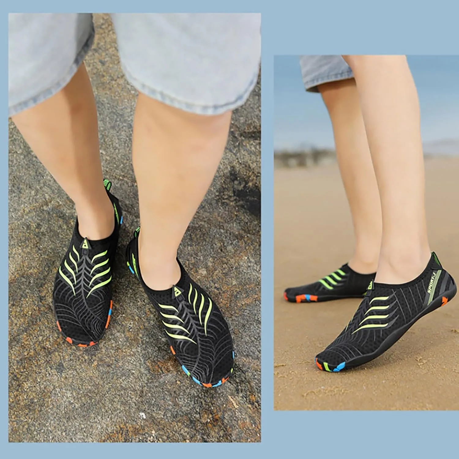Men and Women Quick Drying Water Shoes Hiking Swimming Diving Tracing Men's Suede Classic Sneaker for Summer