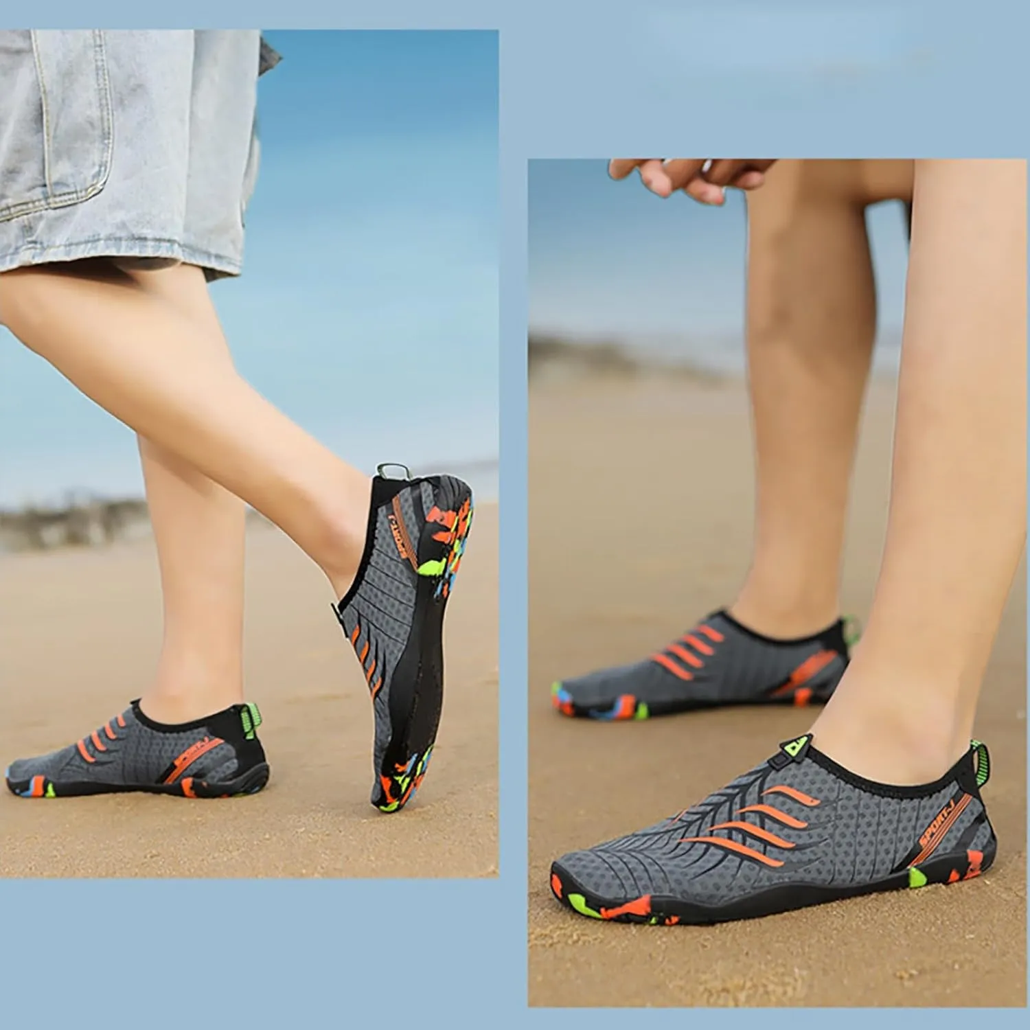 Men and Women Quick Drying Water Shoes Hiking Swimming Diving Tracing Men's Suede Classic Sneaker for Summer