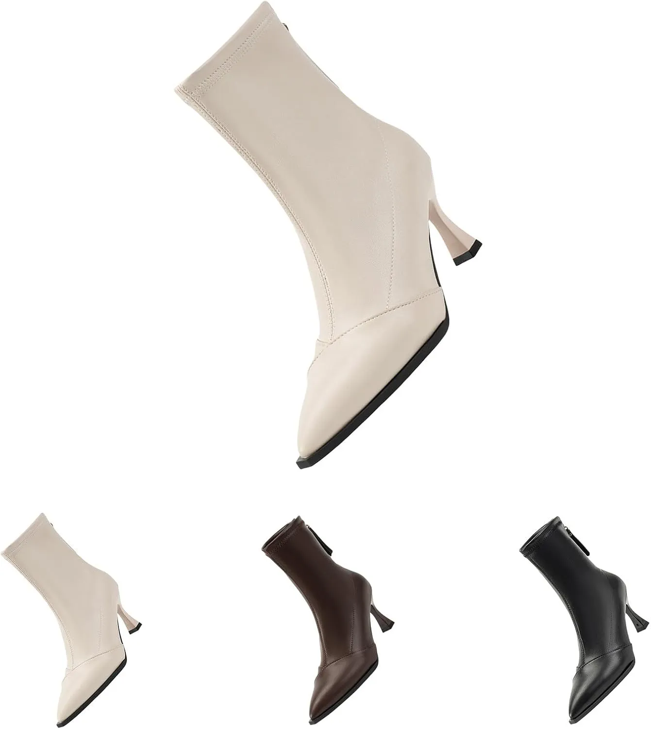 Men Ankle Boots White Booties Womens Wide Width Boots Chunky Brown Boots Black Ankle Boots for Women Chunky Heel Wide Width Women Ankle Boots No Heel