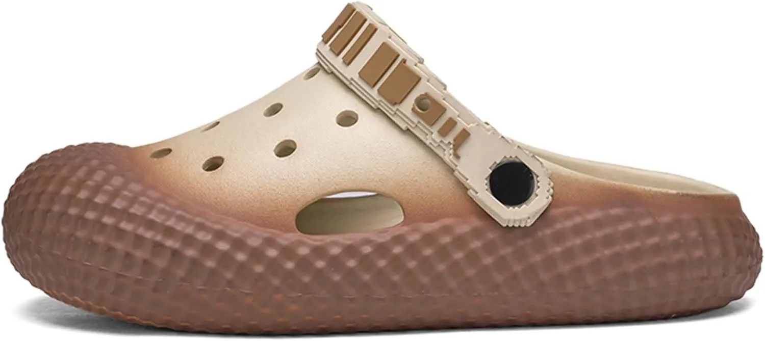 Men's and Women's Fashionable Sandals for Summer Breathable Non Slip Walking Leisure Wooden Clogs Garden Shoes Lightweight Quick Drying Beach Sandals Water Sports Shoes