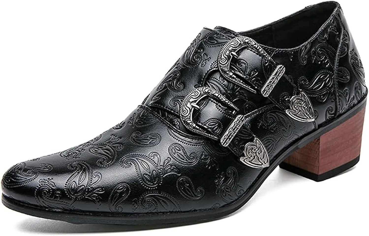 Men's Chelsea Boots Low Top Pointed Toe Oxford Boots Retro Fashion Party Business Western Cowboy Ankle Boots Leather Slip On Dress Loafers