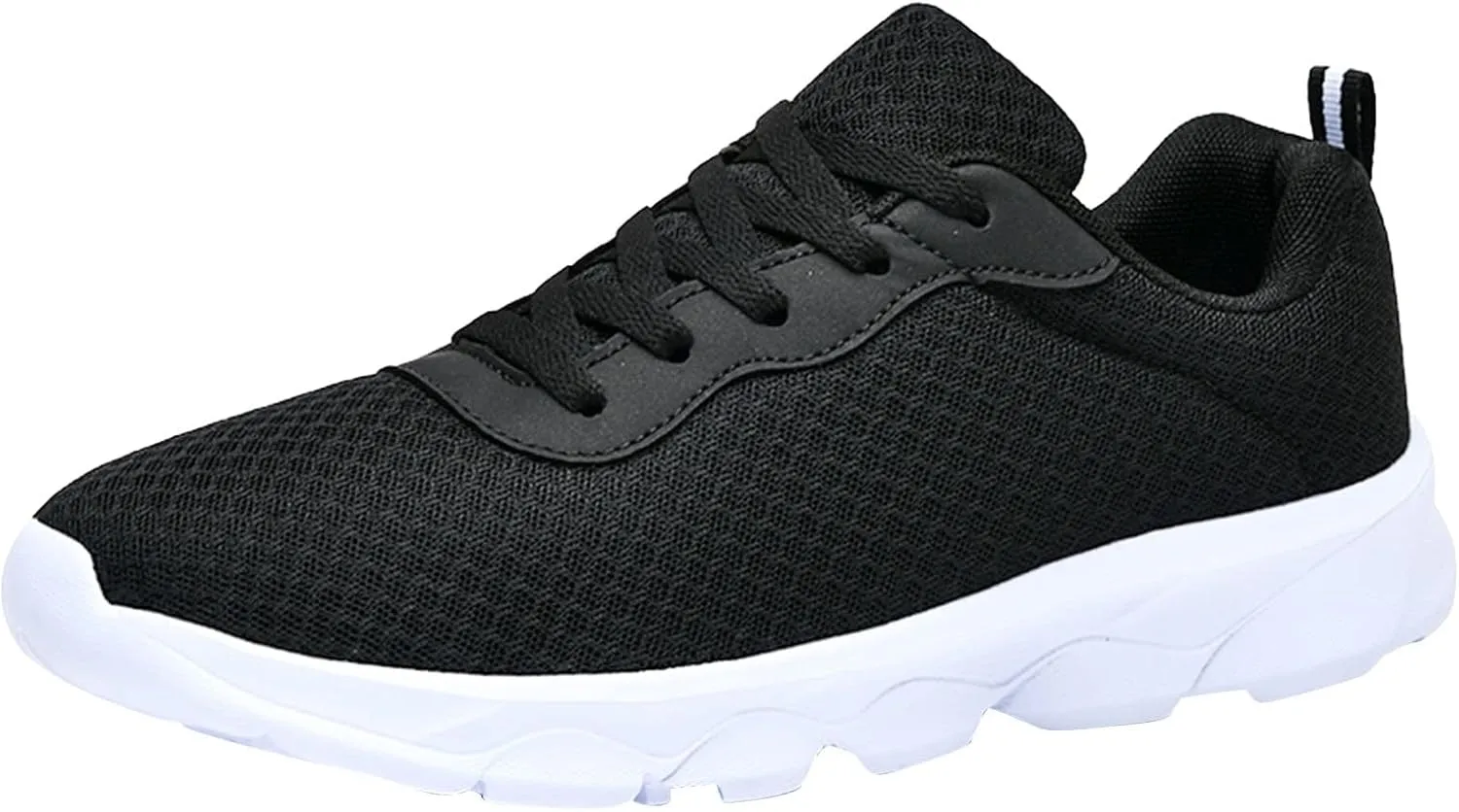 Men's Sneakers Mens Black Sneakers Breathable Mesh Fashion Wide Toe Box Sneaker Lightweight Breathable Mesh Slide Shoe Work Shoes Men Shoe