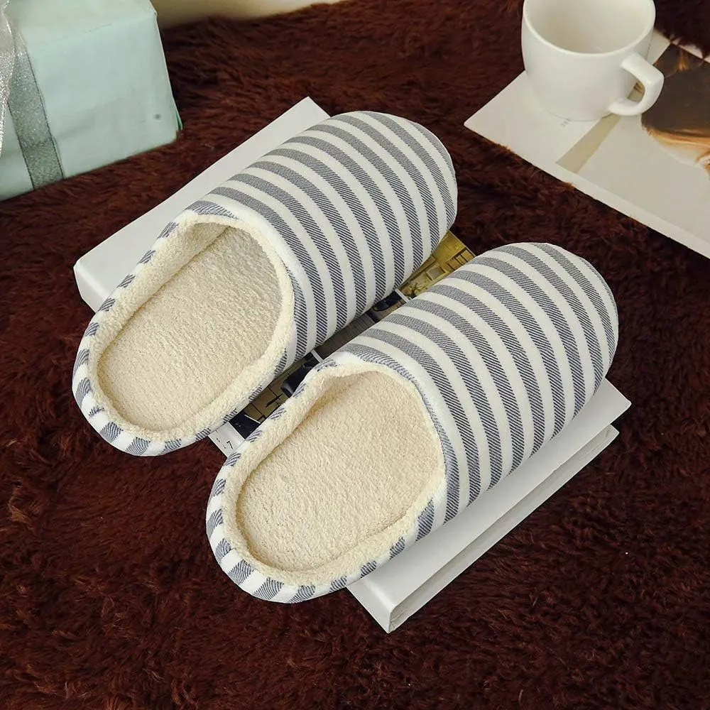 Mens Soft Sole House Slippers Slip On House Shoes Womens Slippers with Arch Support No Fur Comfy Slippers for Women Size 11 Christmas Wrapping Paper Gifts for Him 2023