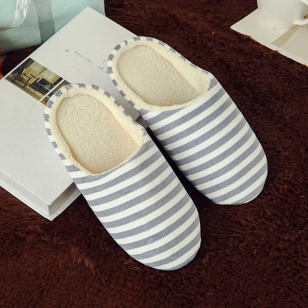 Mens Soft Sole House Slippers Slip On House Shoes Womens Slippers with Arch Support No Fur Comfy Slippers for Women Size 11 Christmas Wrapping Paper Gifts for Him 2023