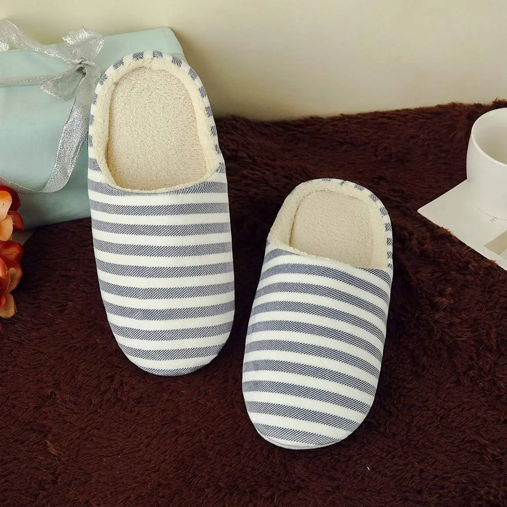 Mens Soft Sole House Slippers Slip On House Shoes Womens Slippers with Arch Support No Fur Comfy Slippers for Women Size 11 Christmas Wrapping Paper Gifts for Him 2023