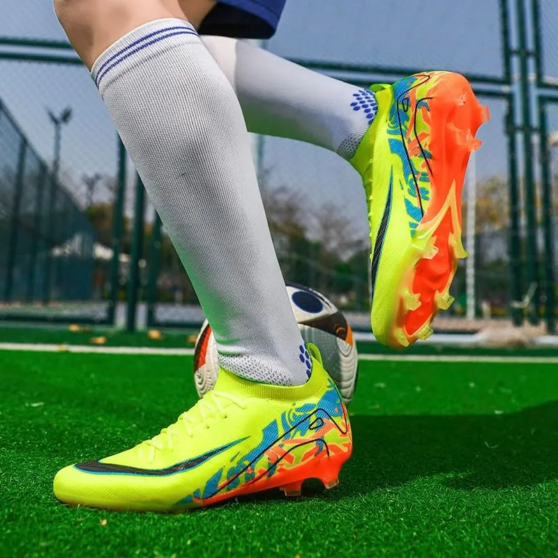 Men's Womens Turf Soccer Shoes Lightweight Comfortable Training Futsal Shoes