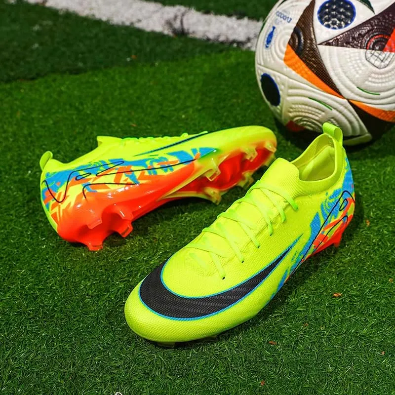 Men's Womens Turf Soccer Shoes Lightweight Comfortable Training Futsal Shoes