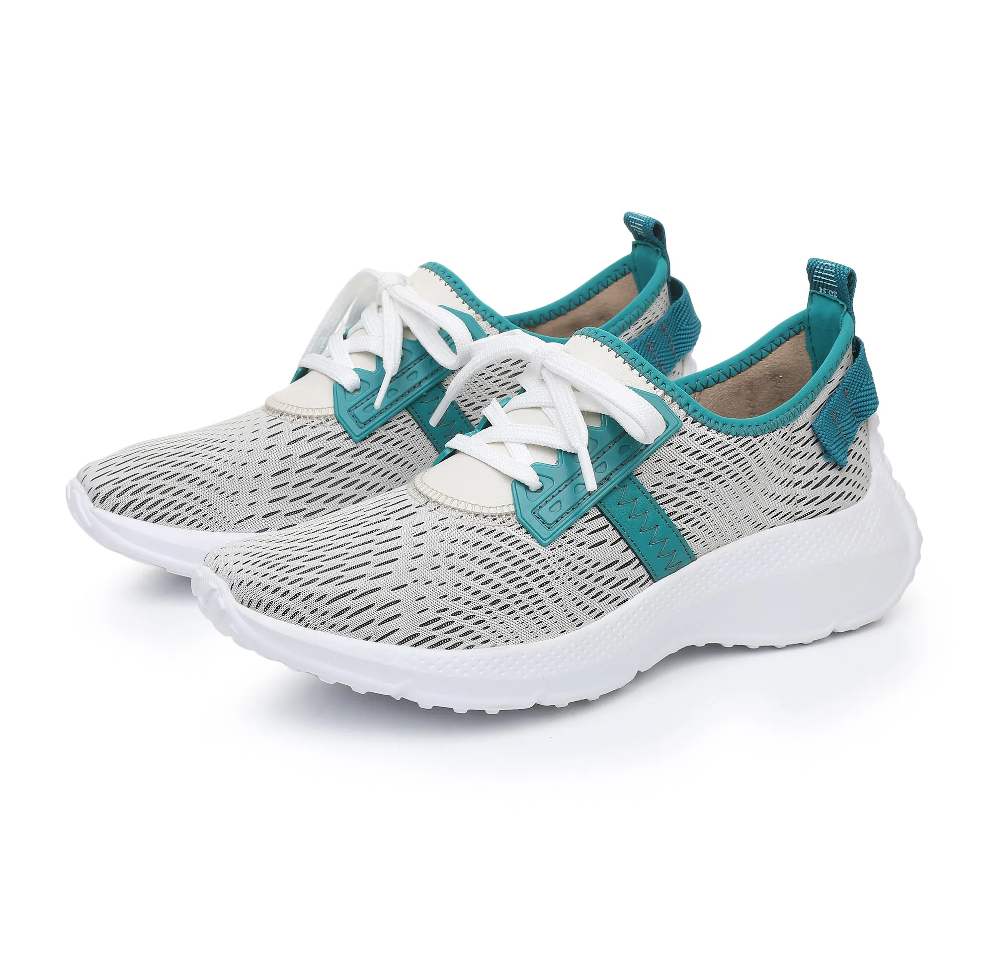 Metropolitan Chunk Lace-Ups Off-white-Green (S023003-1-G)