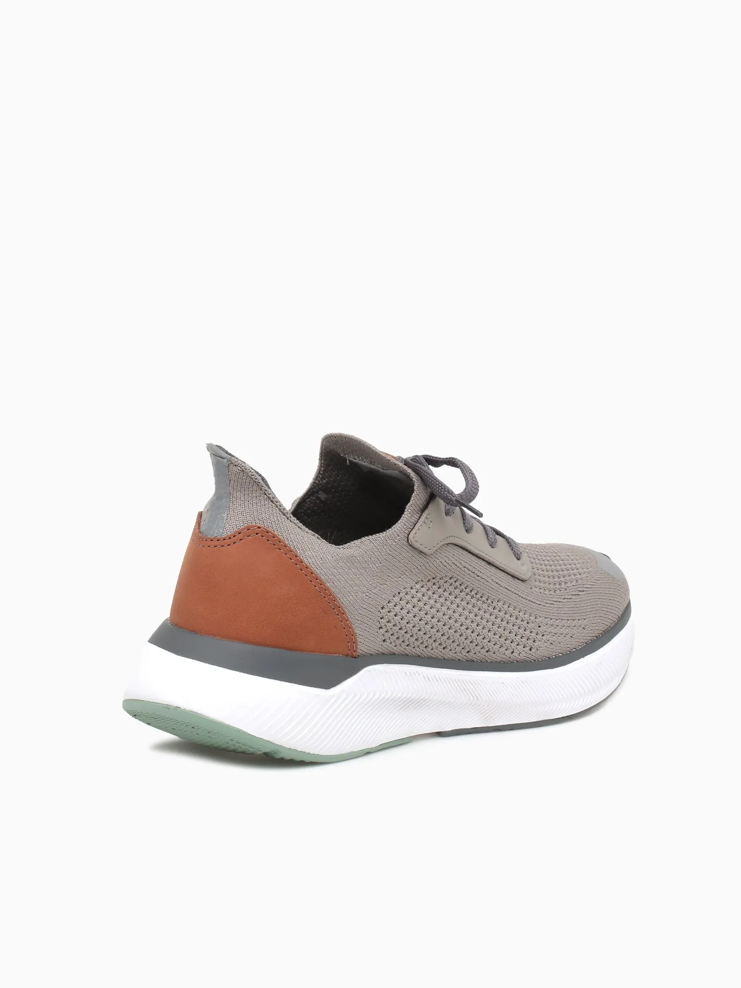 Miles Knit Laceup Taupe Knit