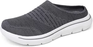 Mmoneyake Slip On Mules & Clogs for Womens Mens Lightweight Open Back Shoes Comfort Walking Shoes Breathable Slippers Slides Arch Support Closed Toe Sandals Backless Low Wedge Slip On Shoes
