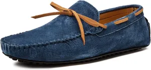 New Men's Loafers Deck Shoes Design Suede Vamp Stitching Details Faux Fur Lined Option Lightweight Flat Heel Resistant Classic Wedding Slip On