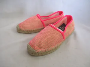 NEW STELLA MCCARTNEY ESPADRILLE LOAFER Shoe 37 PINK GREEN SLIPPER Moc
