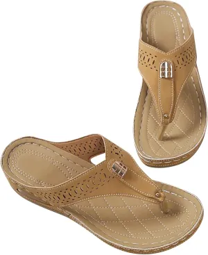 oiangi Orthopedic Wedge Sandals for Women Arch Support Summer Casual T Straps Clip Toe Flip Flops Lightweight Comfortable Ladies Beach Shoes Slides
