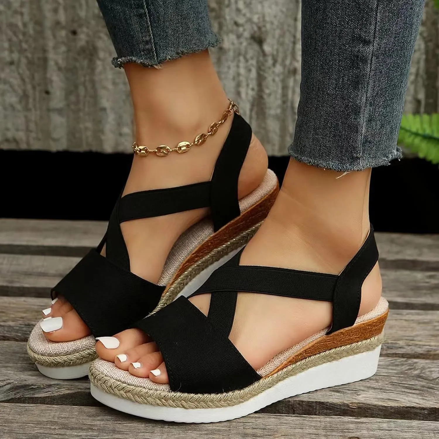 Orthopedic Sandals for Women Dressy Comfortable Wide Width Summer Walking Sandals with Arch Support Orthotic Slides Shoes