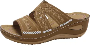 Orthopedic Sandals for Women Dressy Summer Comfortable Sandals with Arch Support Wedge Sandals Flip Flops Sandals
