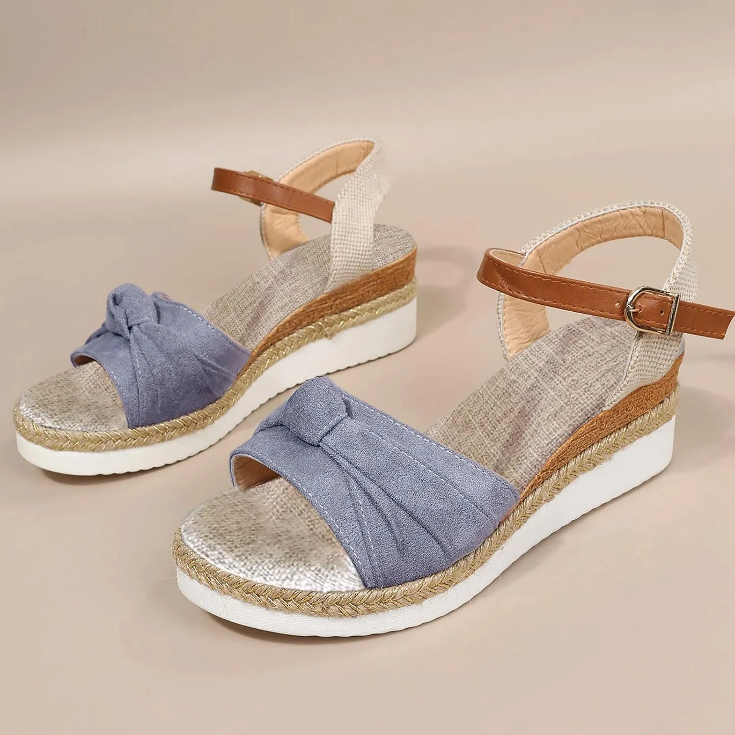 Orthopedic Sandals for Women Dressy Summer Comfortable Walking Wedge Sandals with Arch Support Fashion Orthotic Slides Shoes