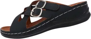Orthopedic Sandals for Women Fashion Criss Cross Wedges Dressy Casual Sandal Sandales with Non-Slip Sole Slip On Shoes