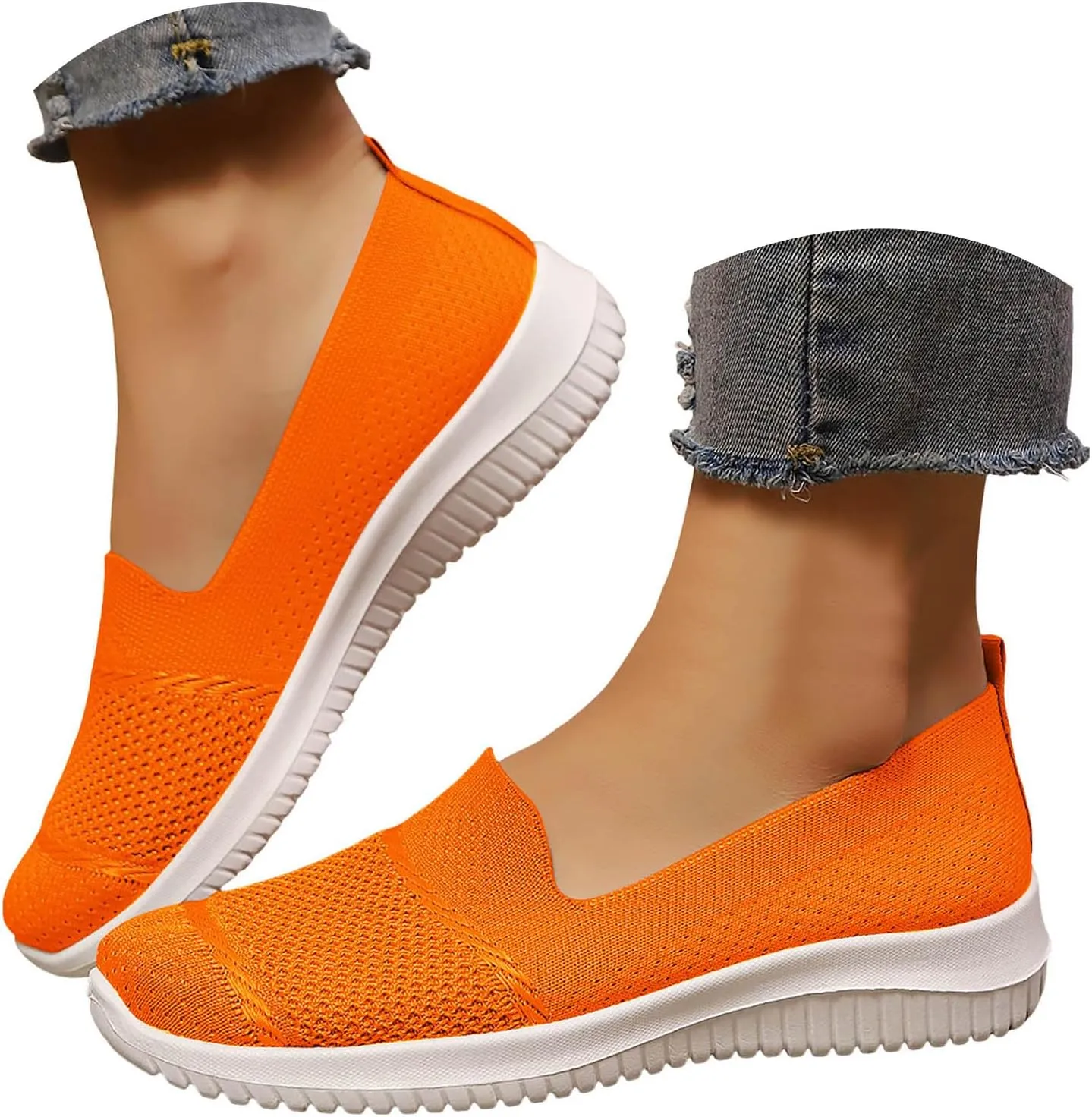 Orthopedic Shoes for Women 2025,Womens Wide Width Breathable Walking Comfortable Slip on Sneakers Non Slip Lightweight Sneakers