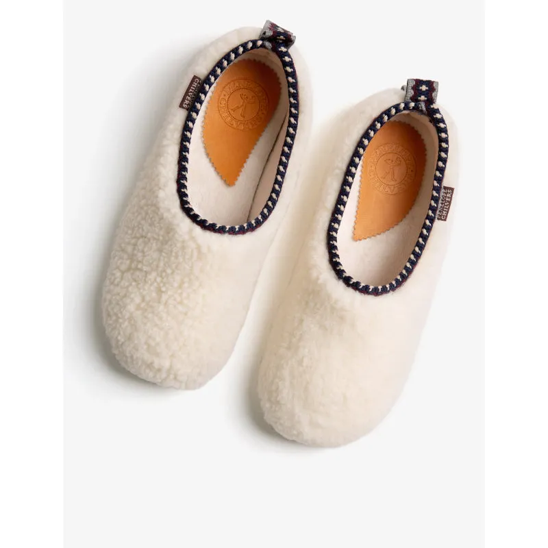 Penelope Chilvers Peaseblossom Fleece Ladies Slipper - Milk