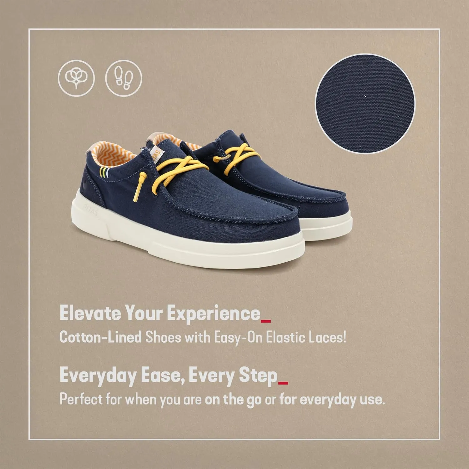 PITAS Sirmione Loafers for Women | Comfortable Casual Shoes | Women??s Ultralight Slip-On Shoes | Navy