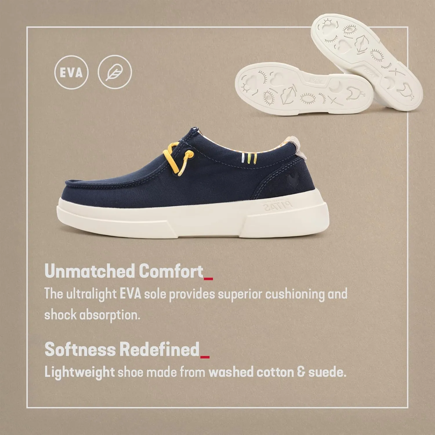 PITAS Sirmione Loafers for Women | Comfortable Casual Shoes | Women??s Ultralight Slip-On Shoes | Navy