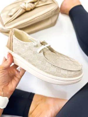 Presale: Corky's Champagne Check Kayak 2 Shoes