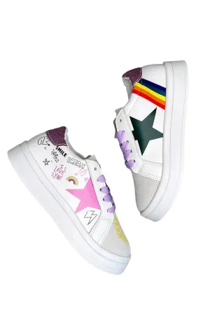Rainbow Sunflower Sneakers